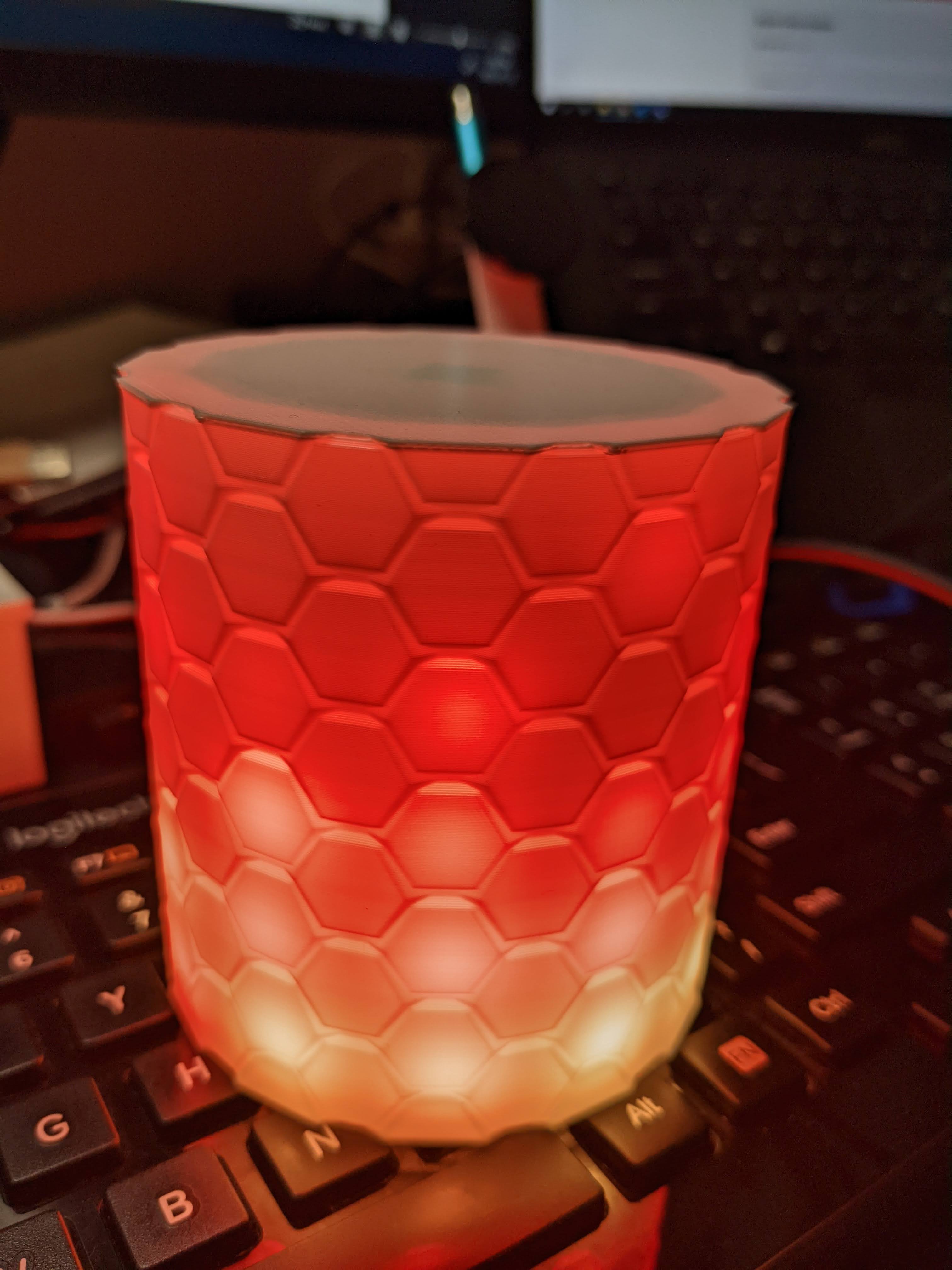 WS2812B RGB LEDs 12x5 Array Touch Lamp