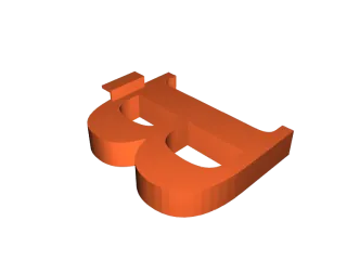Slatwall Letter - B by Lucky013 | Download free STL model | Printables.com