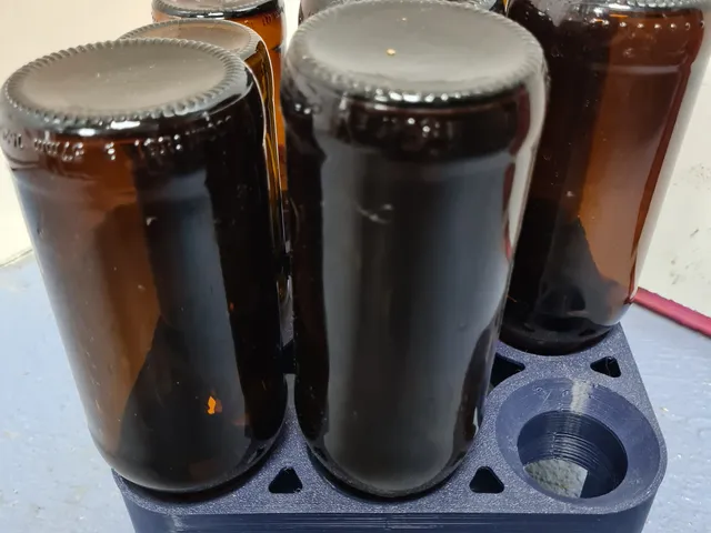 Beer bottle drying rack