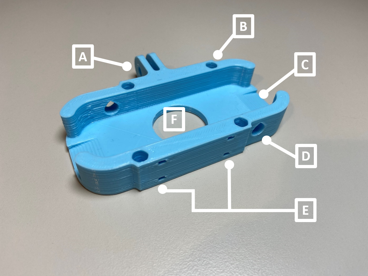 Miniatura 3 do modelo 3D Leap Motion controller GoPro mount V1