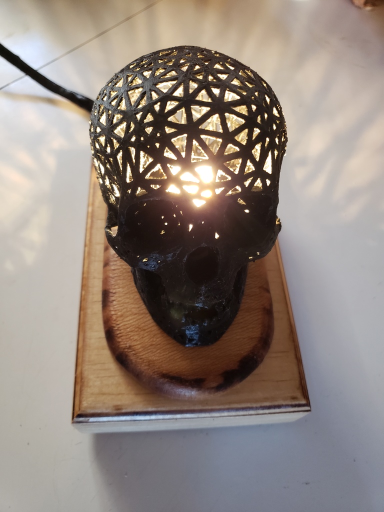 Miniatura 2 do modelo 3D Skull Night Light