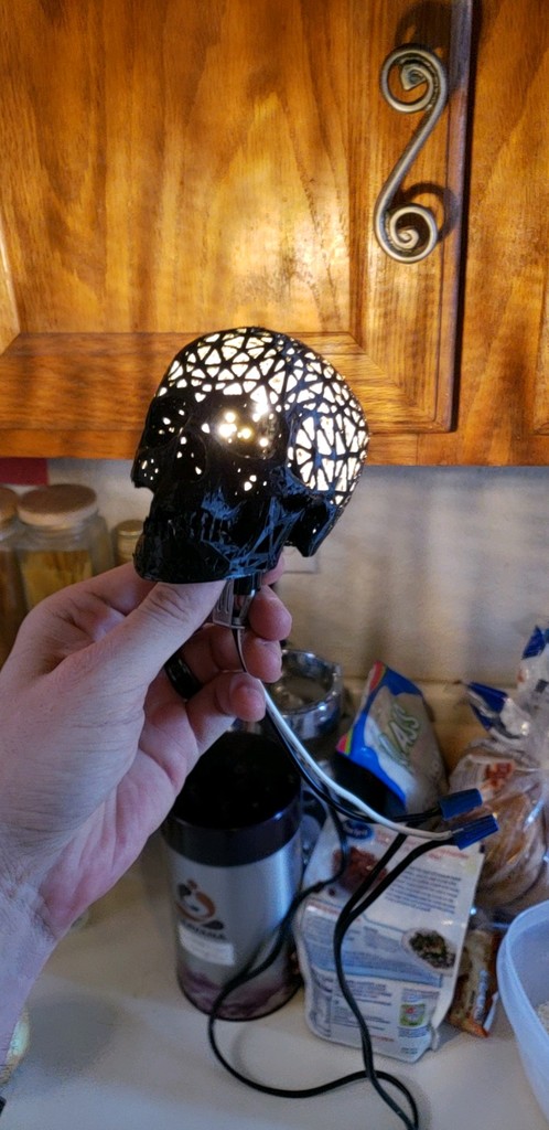Miniatura 4 do modelo 3D Skull Night Light