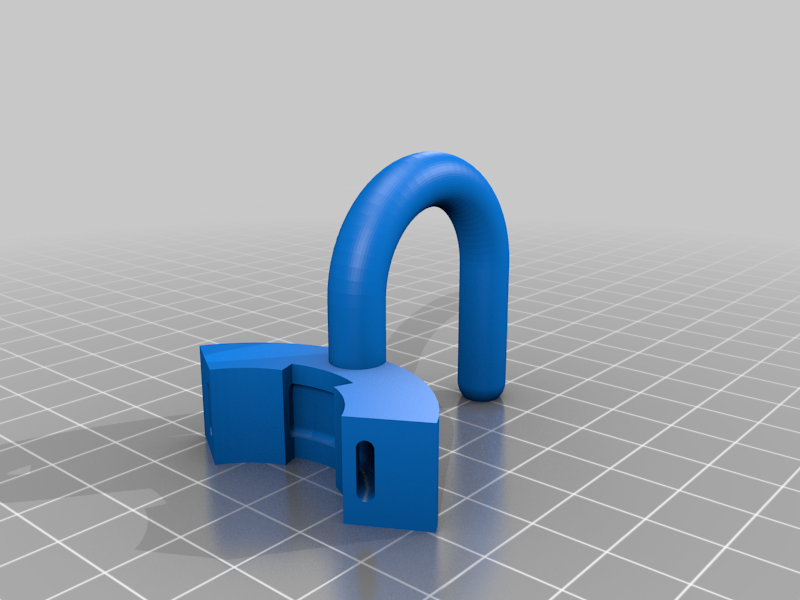 Miniatura 2 do modelo 3D Wire shelf hook