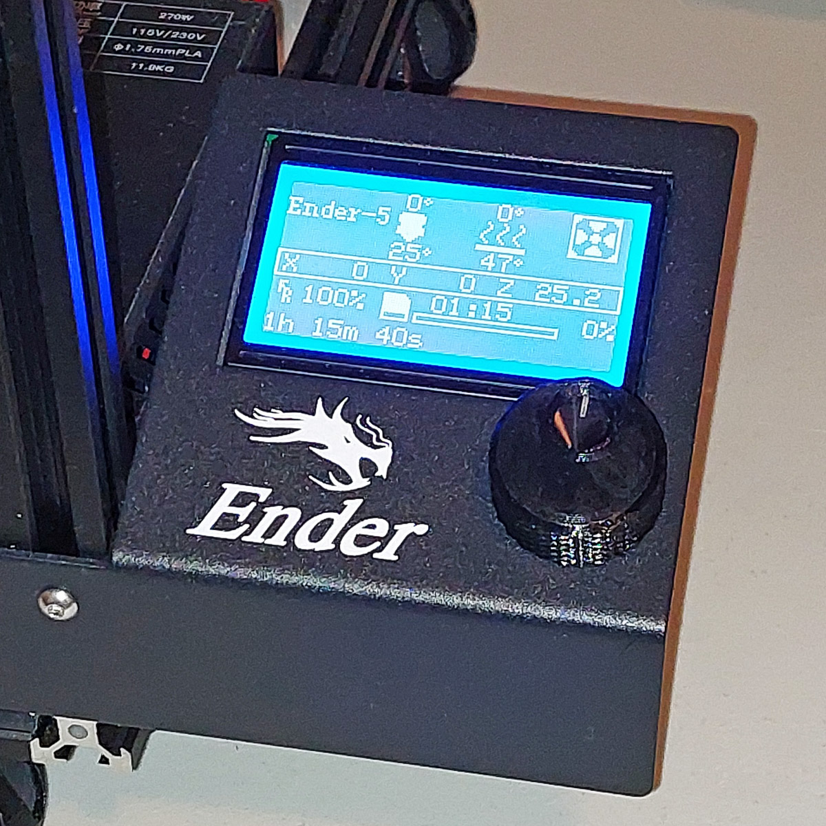 Remix of Knurling Control Knob Cap for Ender 3 - for Larger Hands + Tighter Fit