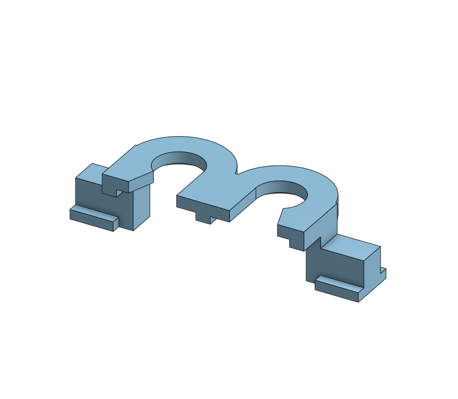 Clip for the curtain rail system from IKEA.