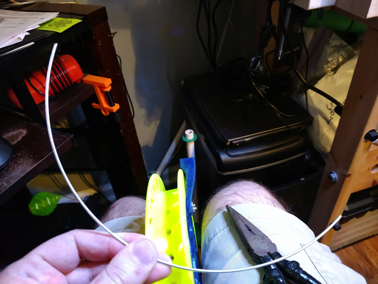 3D Printed Airsoft Pellet Bearing Kite Reel Winder by riskable