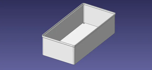 2x4 units, full height, 1x1 grid Stackable Insertbox