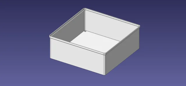 3x3 units, full height, 1x1 grid Stackable Insertbox