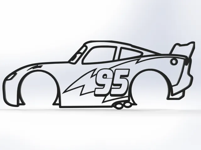Lightning McQueen 2D Wall Art