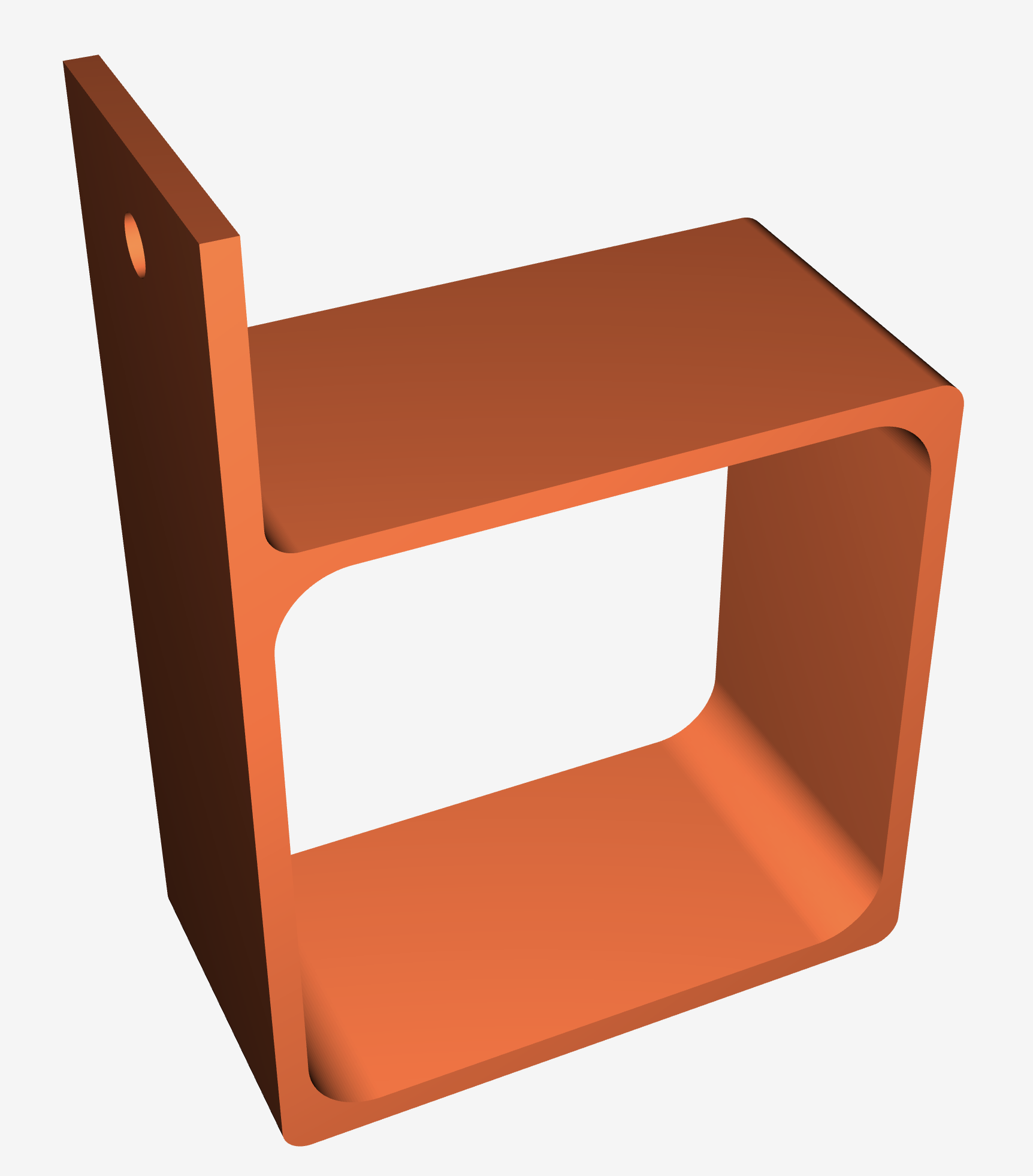 Header Tank holder for a square bottle by Apache64 Download free STL