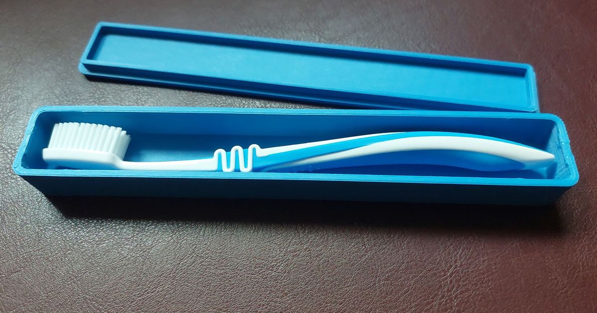 Toothbrush Travel Case by Scheibster Download free STL model