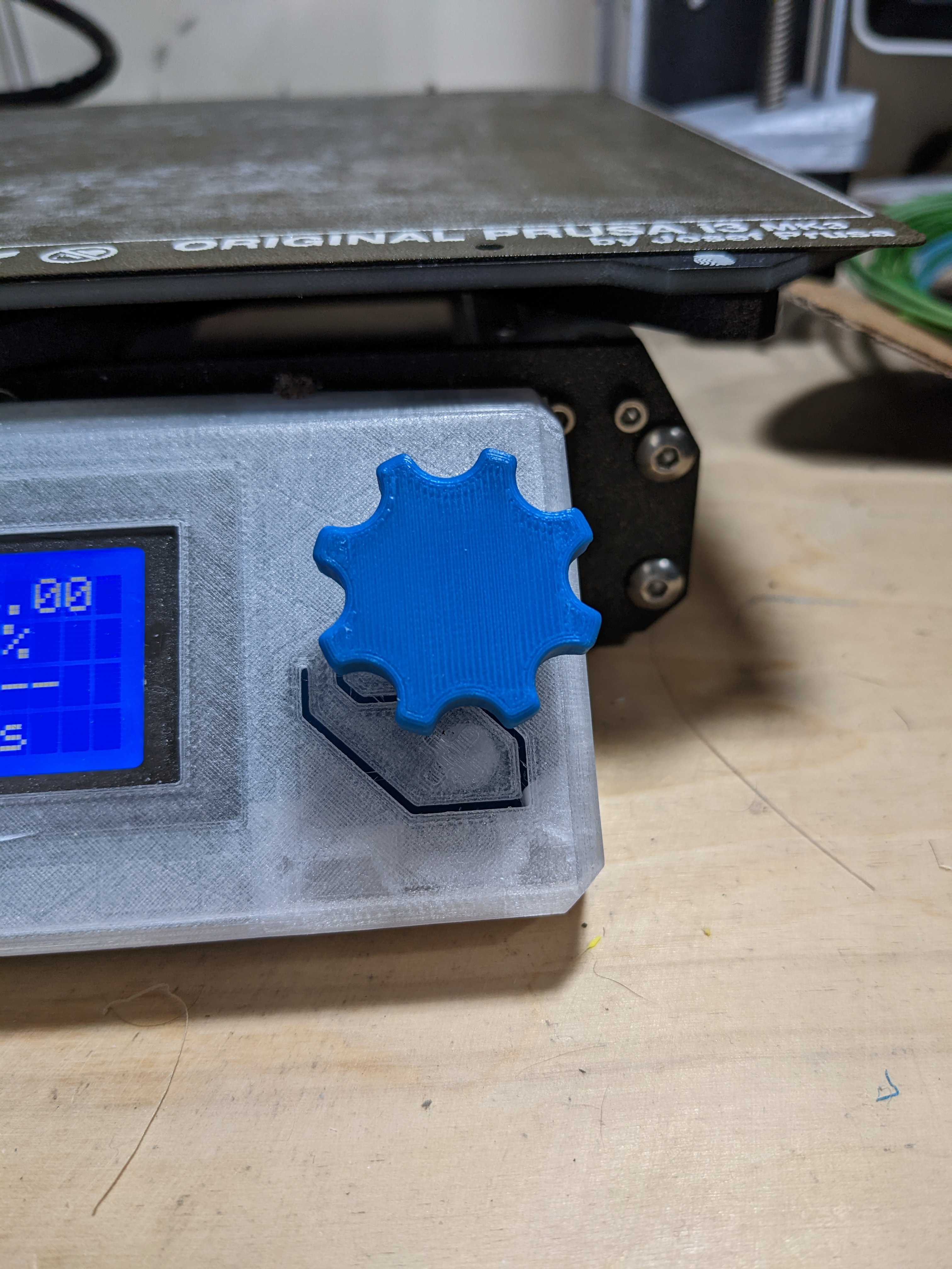 Hand Knob for Prusa LCD Controller 3D model thumbnail