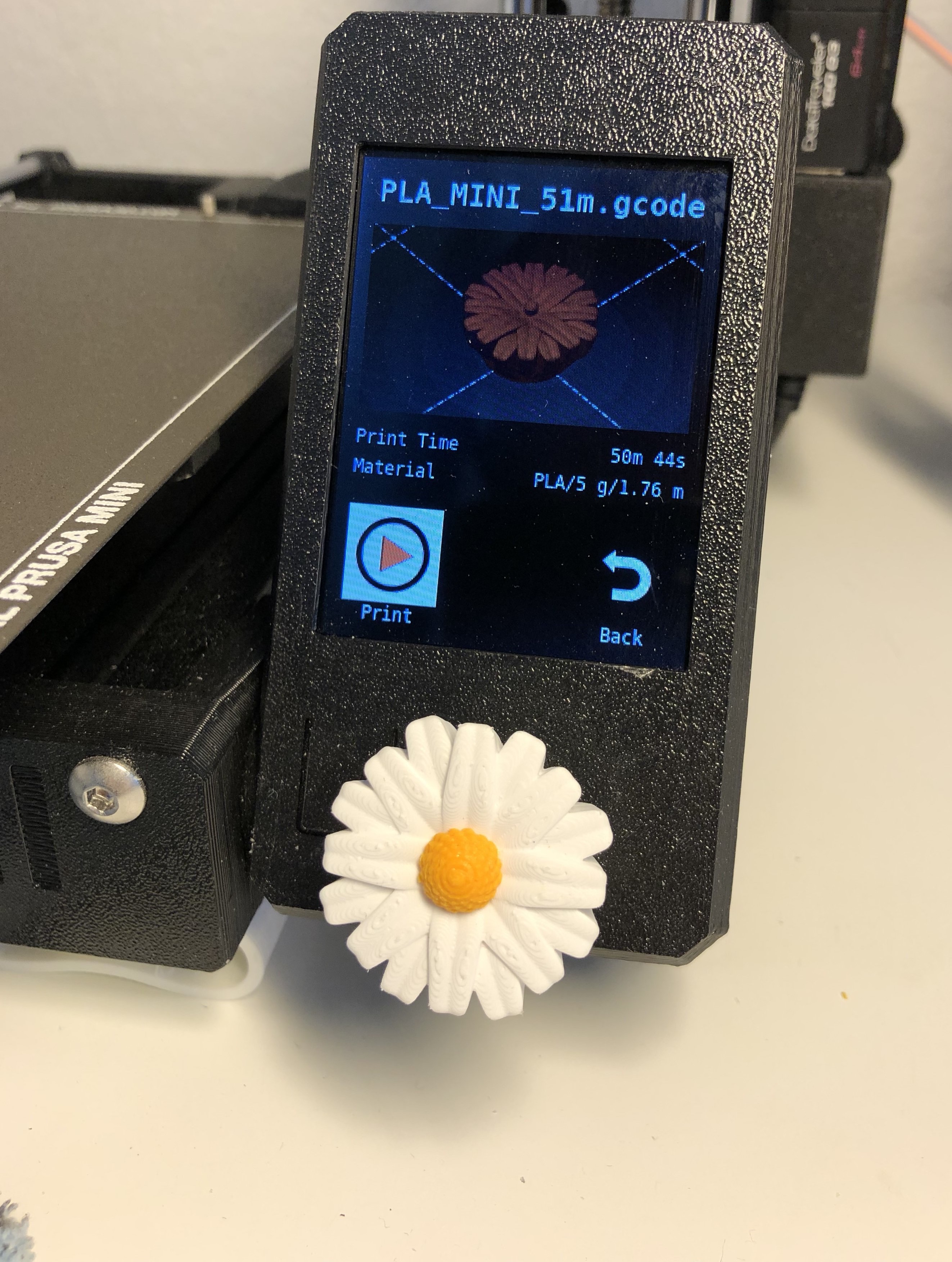Daisy Flower LCD Knob Customizable for i3 and mini/mini+