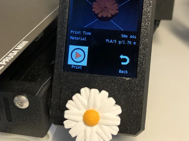 Daisy Flower LCD Knob Customizable for i3 and mini/mini+