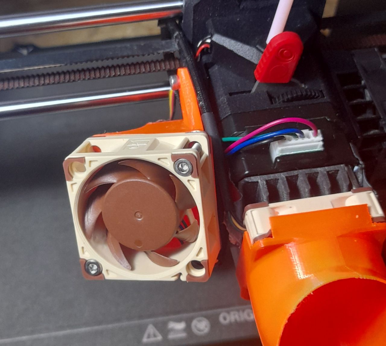 40mm Cooling fan adapter for LGX Shortcut Toolhead (Prusa Version)