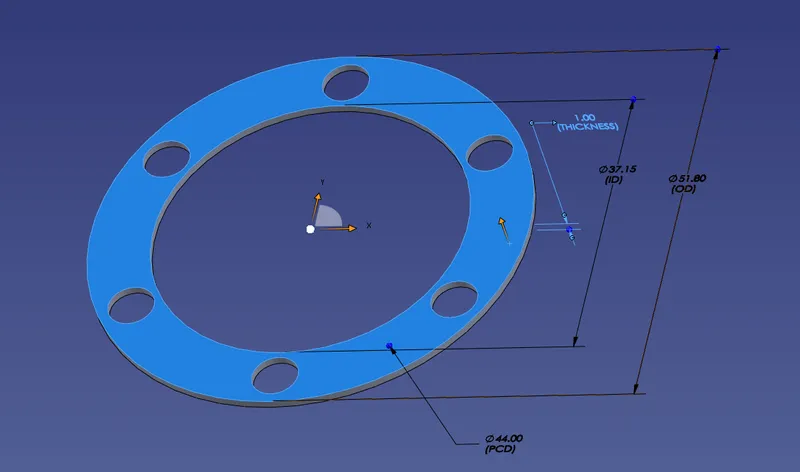 6-bolt disc rotor shim by aiber | Download free STL model | Printables.com