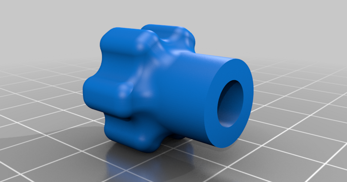 Locking knob for Venzo bike roof rack, rear wheel mount by aiber Download free STL model