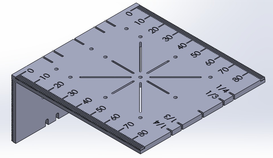 Two Axis Ruler Dxf 2 x 4 Marking Gauge/Ruler by aiber | Download free STL model ...