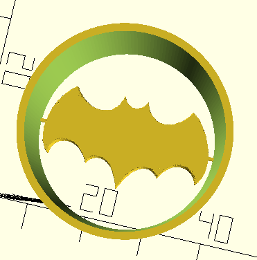 Miniatura 2 do modelo 3D Bat Signal Flashlight