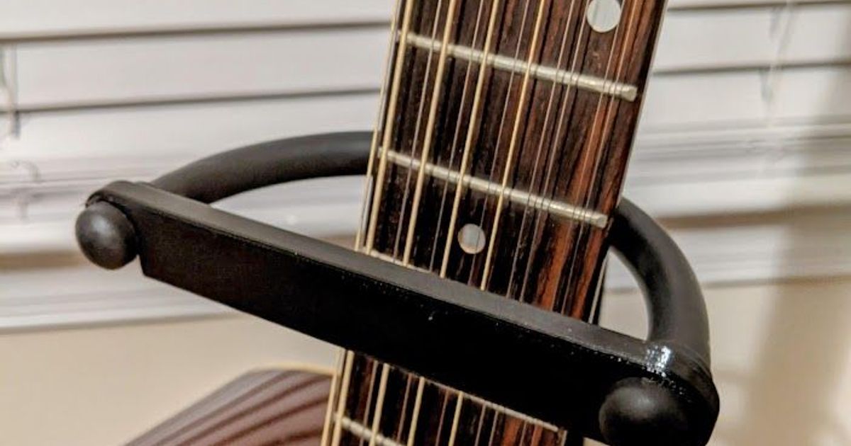 Guitar Stand Retainer Arm by Photoroamer Download free STL model