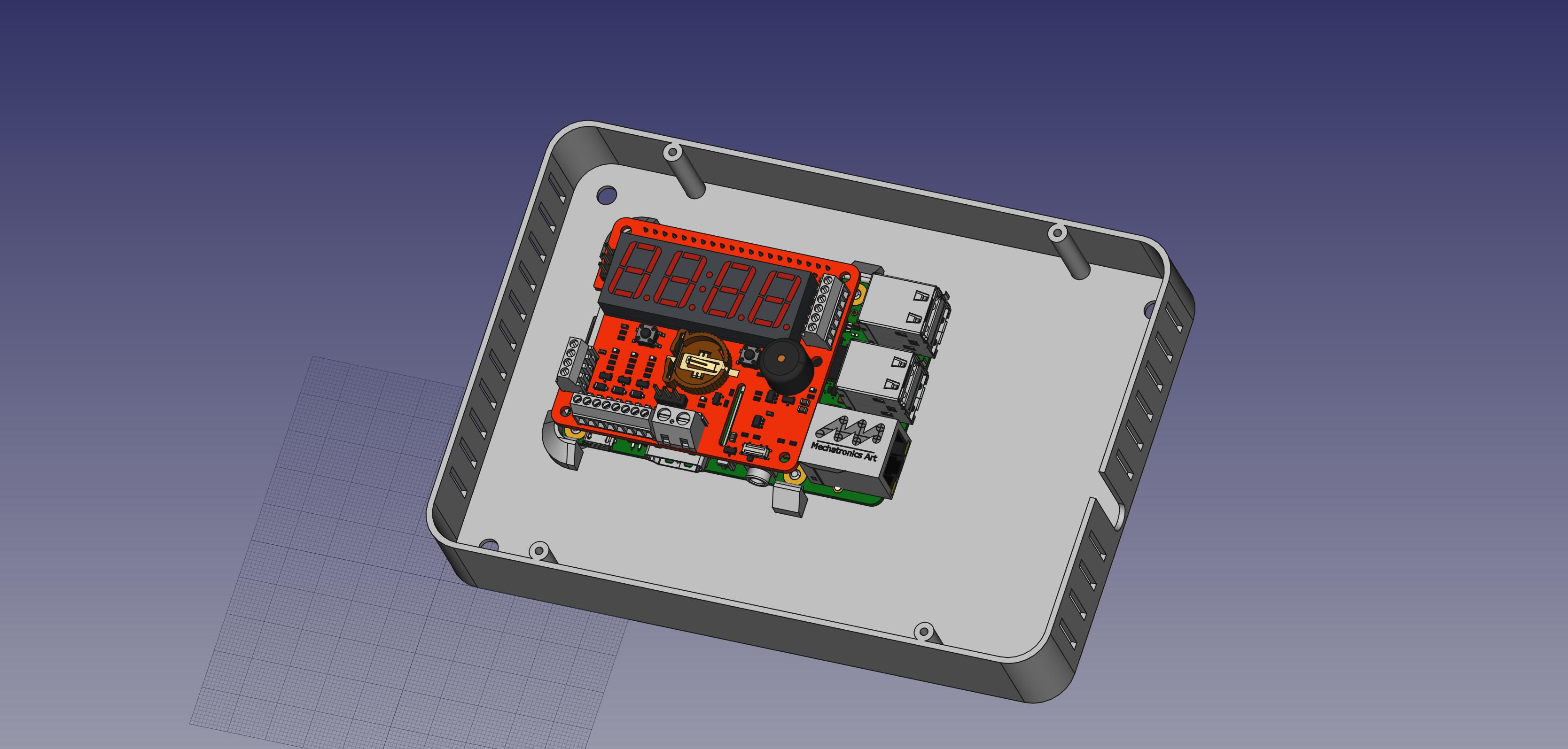 Rpi Dead Man Alarm (RDMA) Raspberry Pi Hat Case by SkullKill | Download ...