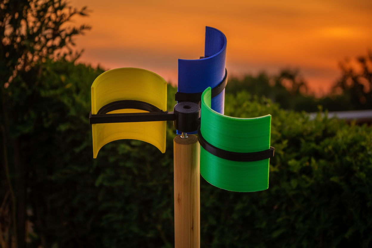 Decorative Garden Wind Turbine – Pole Mount