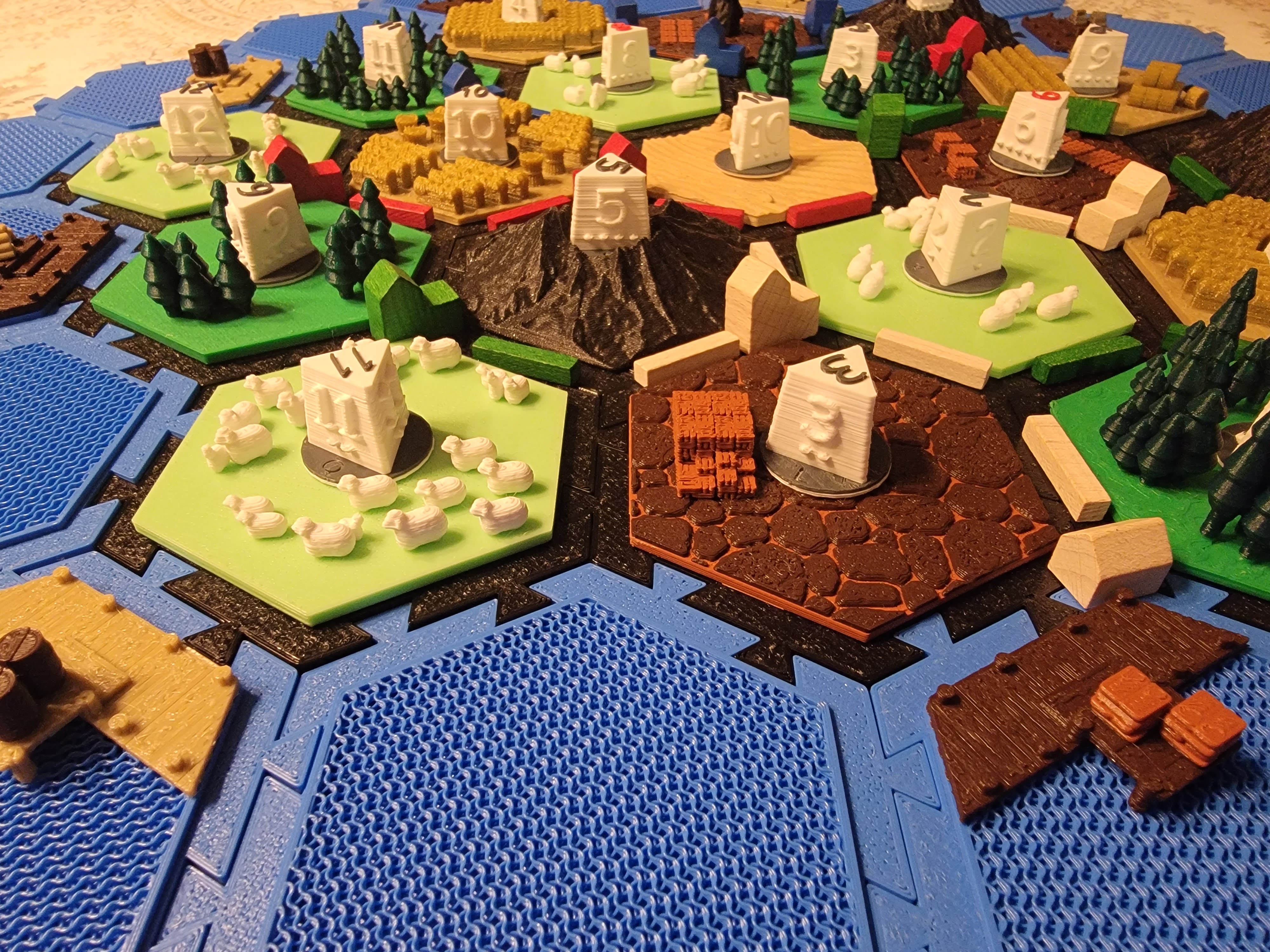 Miniatura 5 do modelo 3D Interlocking Catan Tiles