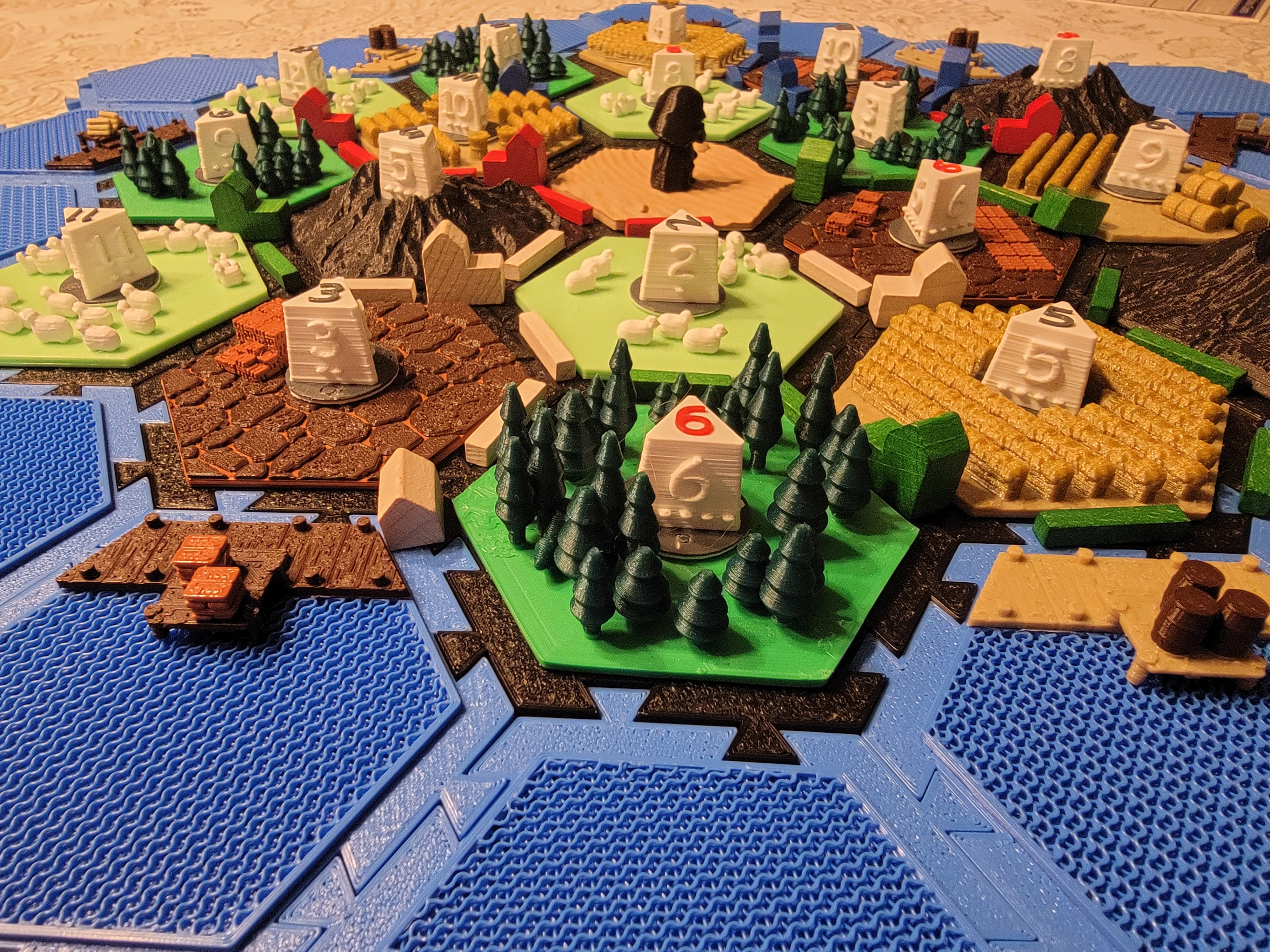 Miniatura 3 do modelo 3D Interlocking Catan Tiles