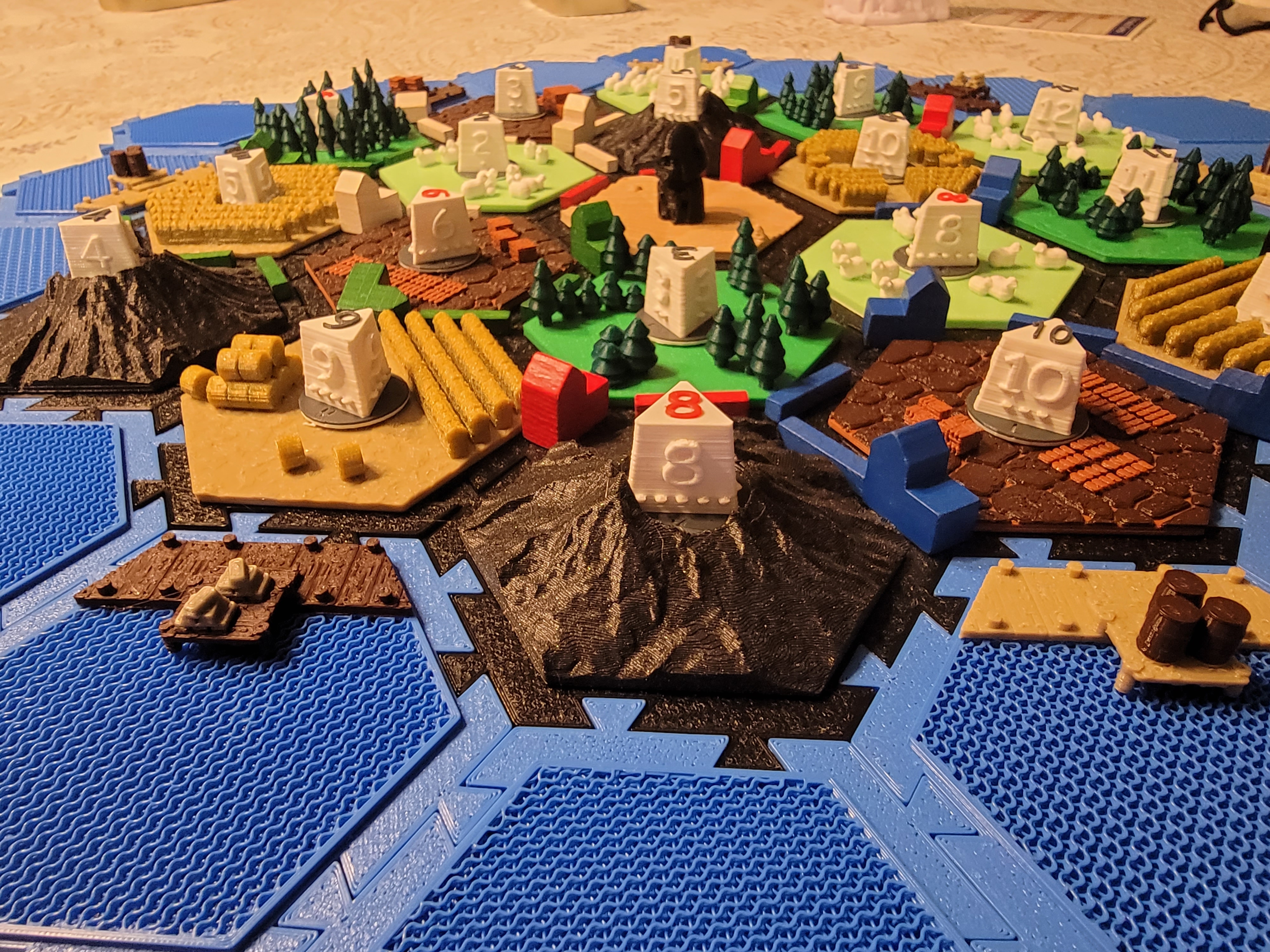 Miniatura 4 do modelo 3D Interlocking Catan Tiles