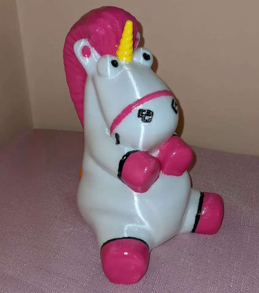Fluffy Unicorn Bank by ArtieH | Download free STL model | Printables.com