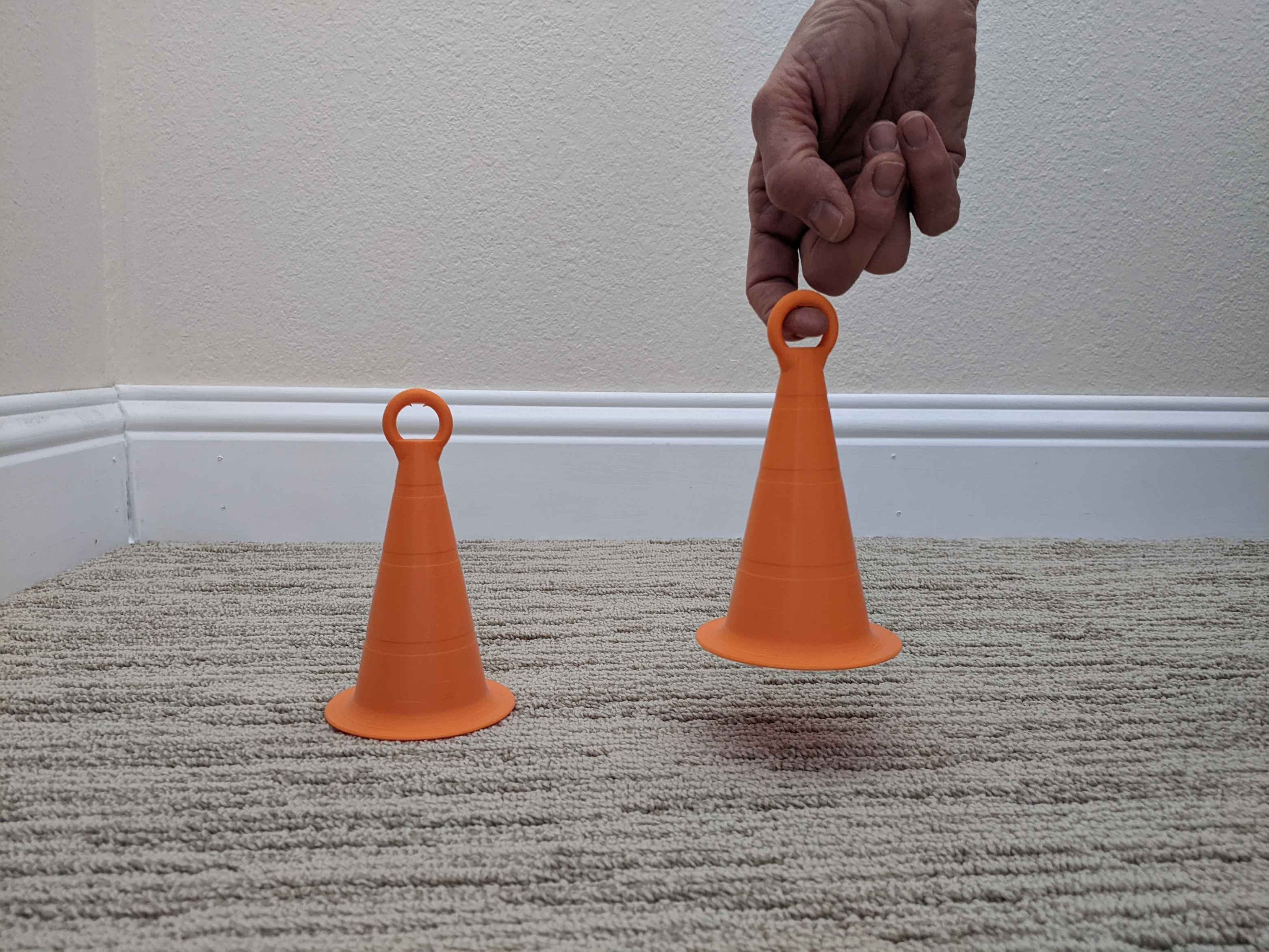 Cone with Ring for Balancing Stretches/Exercise by InventorIan Download free STL model