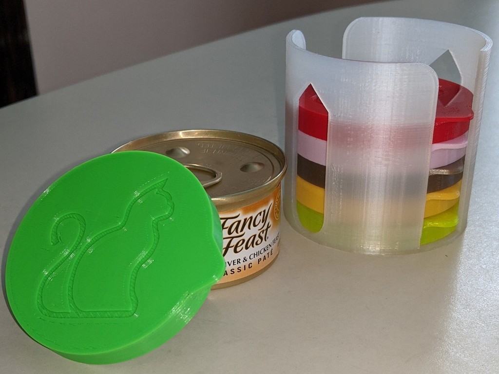 Cat Food Lid with Stacker