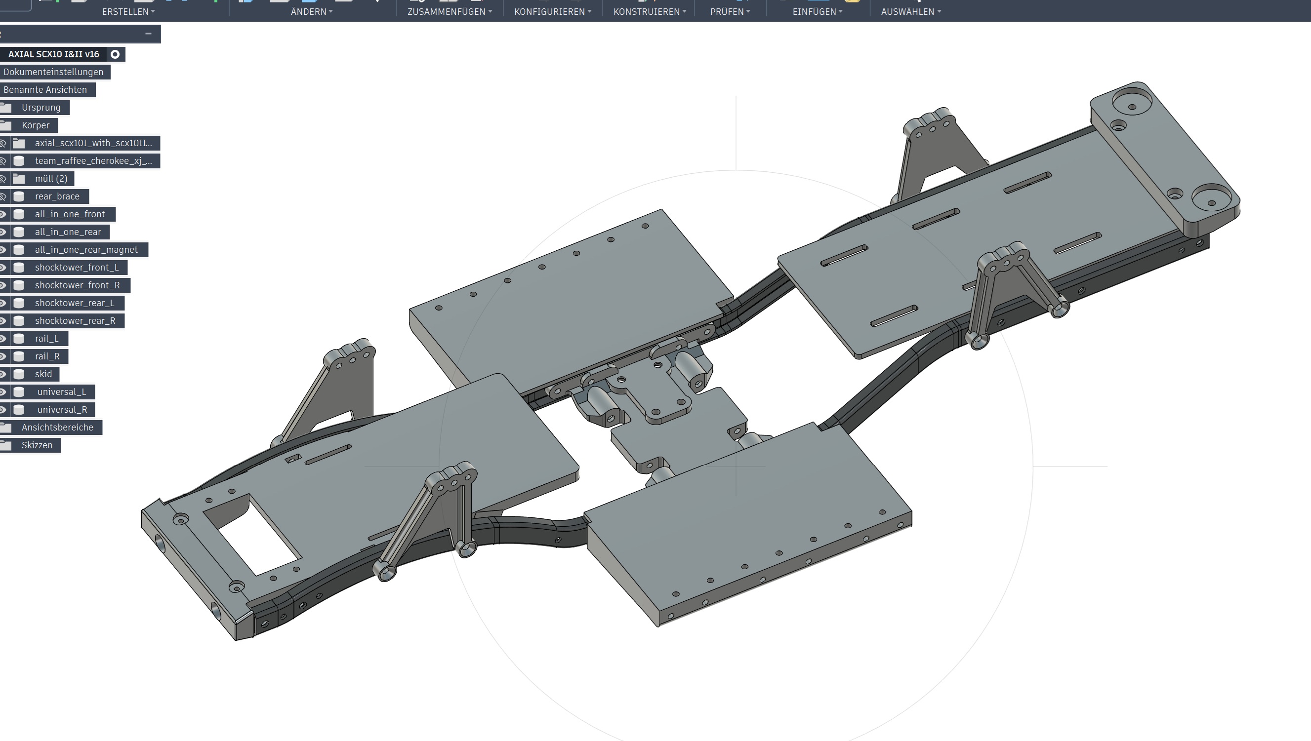 AXIAL SCX10 I & II - Chassis Parts / Update 05.04.2026 - Skid and Shocktower
