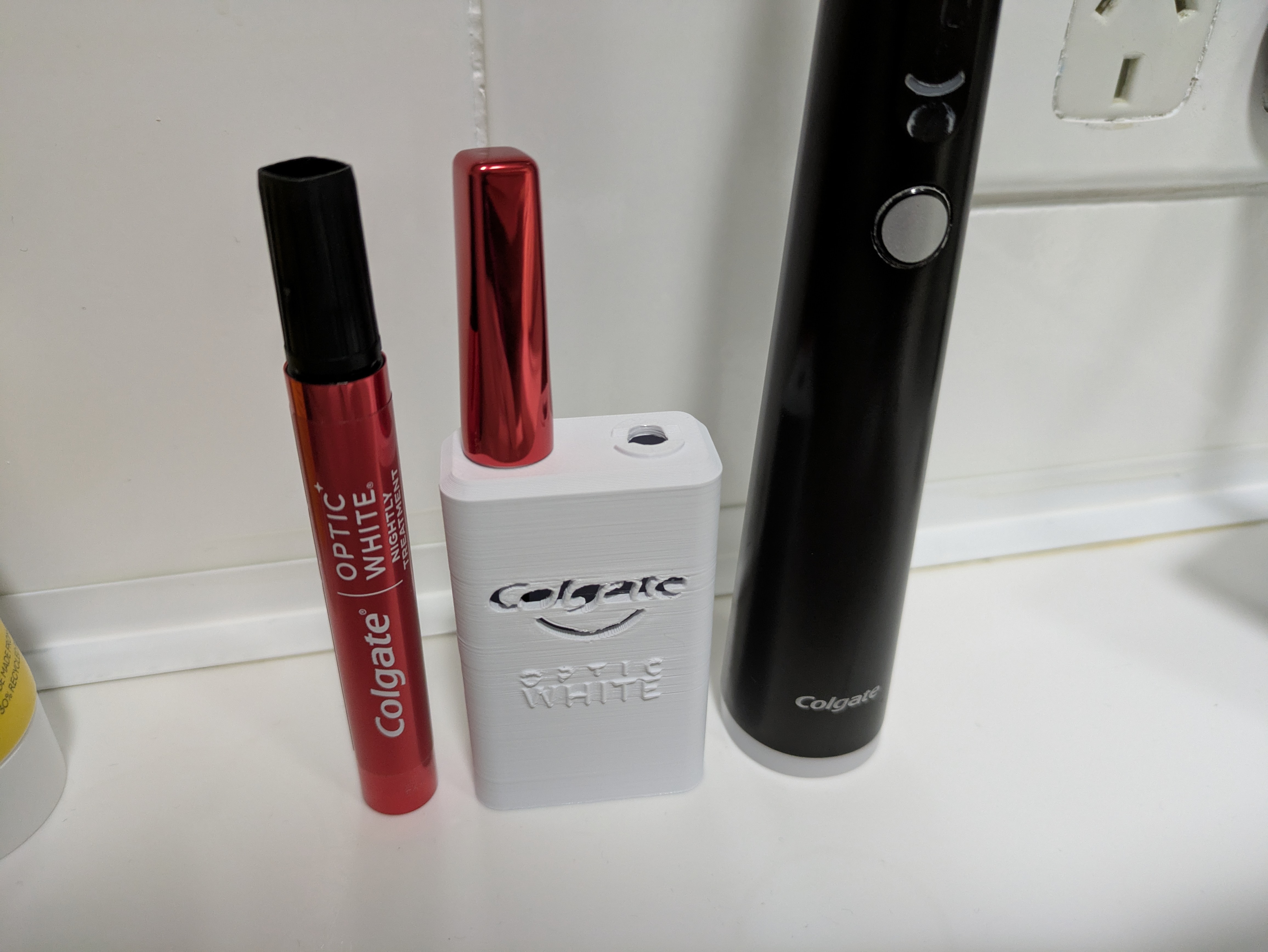 Two Brush Stand for Colgate OpticWhite Brush