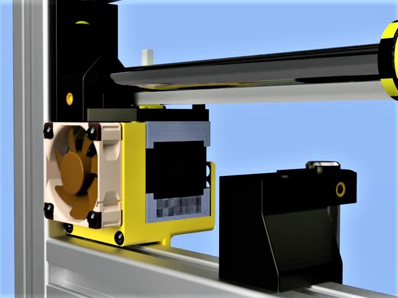 Stepper Motor Cooling Shroud for Hypercube Evolution by ArtieH Download free STL model