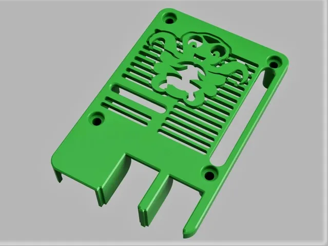 Raspberry Pi 3 B/B+ & 4B case with OctoPrint Logo