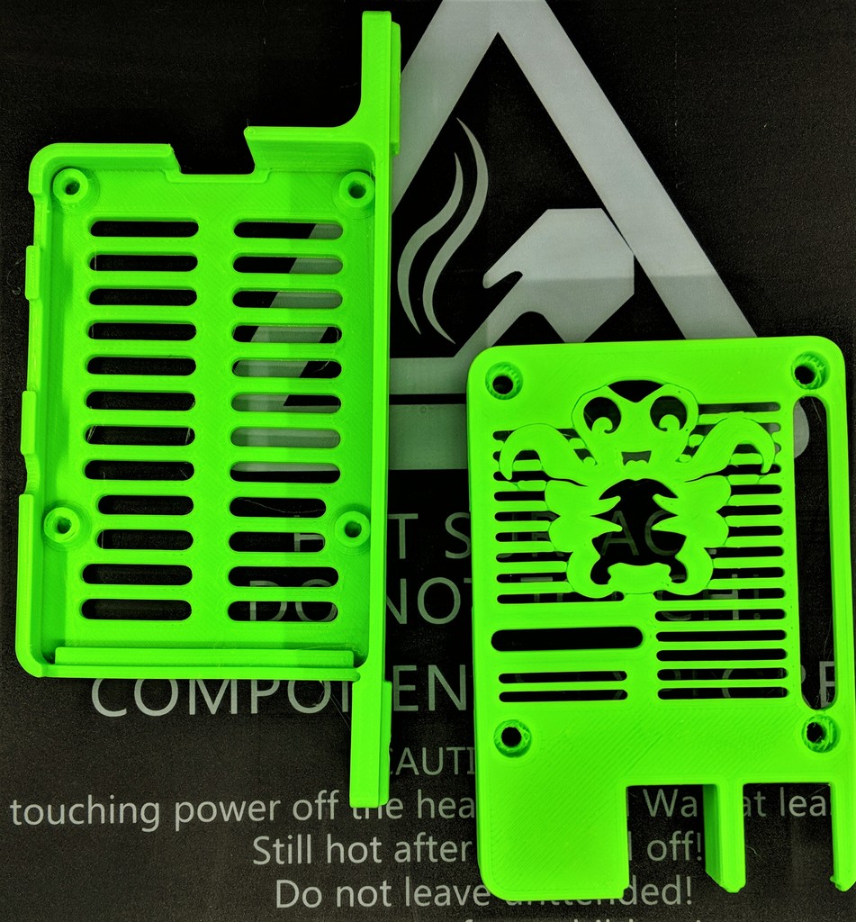 Raspberry Pi 3 B/B+ & 4B case with OctoPrint Logo by ArtieH Download