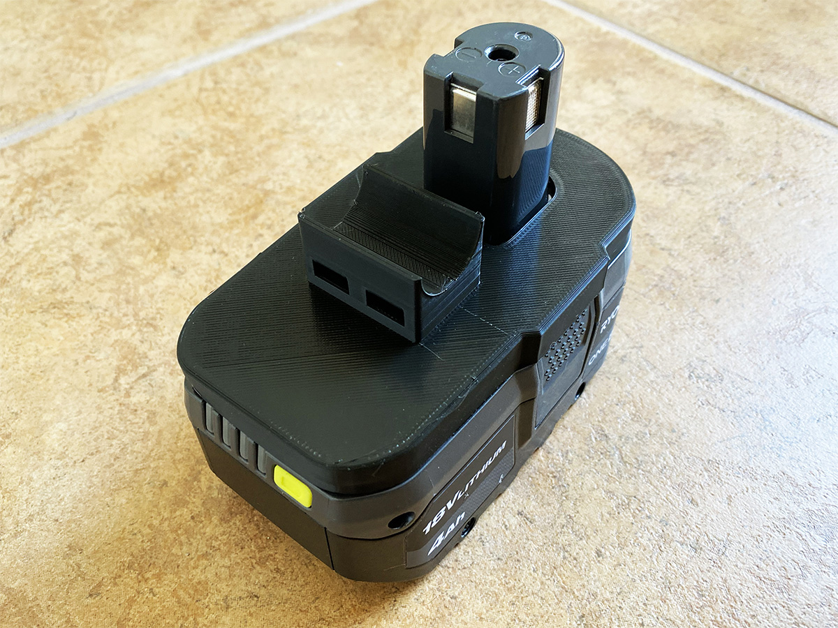 Ryobi Lawn Mower Battery Holder Ryobi One 18v Batteries By Lastmove Download Free Stl Model 5143