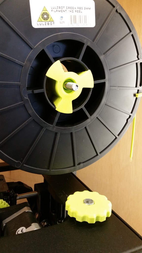 Spool HolderLulzbot Mini by Chuck Download free STL model