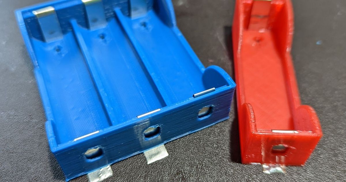 parallel 18650 battery holder by Mupshot Download free STL model