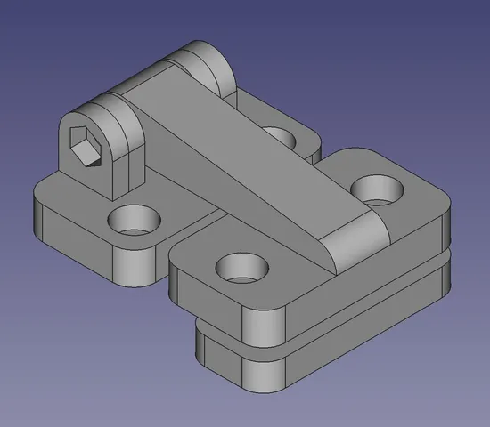 Offset hinge for MP Ultimate / Wanhao Duplicator 6