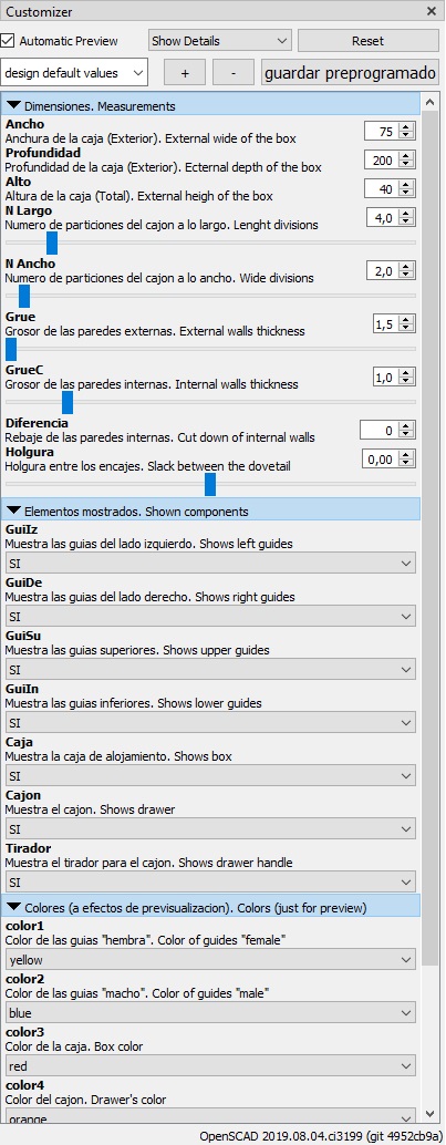 Miniatura 14 do modelo 3D Customizable stackable boxes