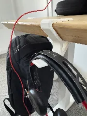 Headphone hanger for IKEA ANFALLARE Desk