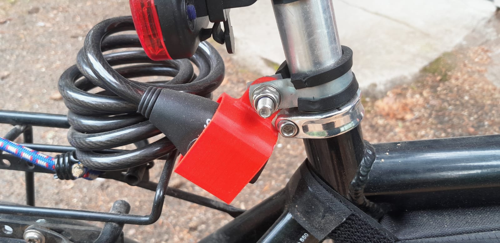 Bicycle lock holder