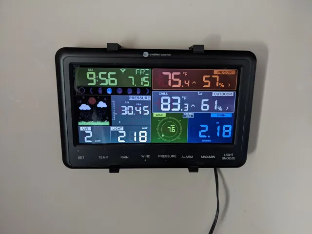 Weather Station Wall Mount