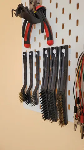 Ikea SKADIS wire brush holder