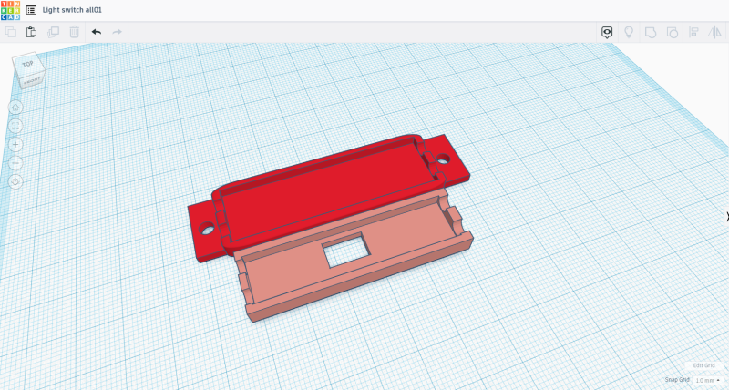 Touch-free strip LED switch casing 2