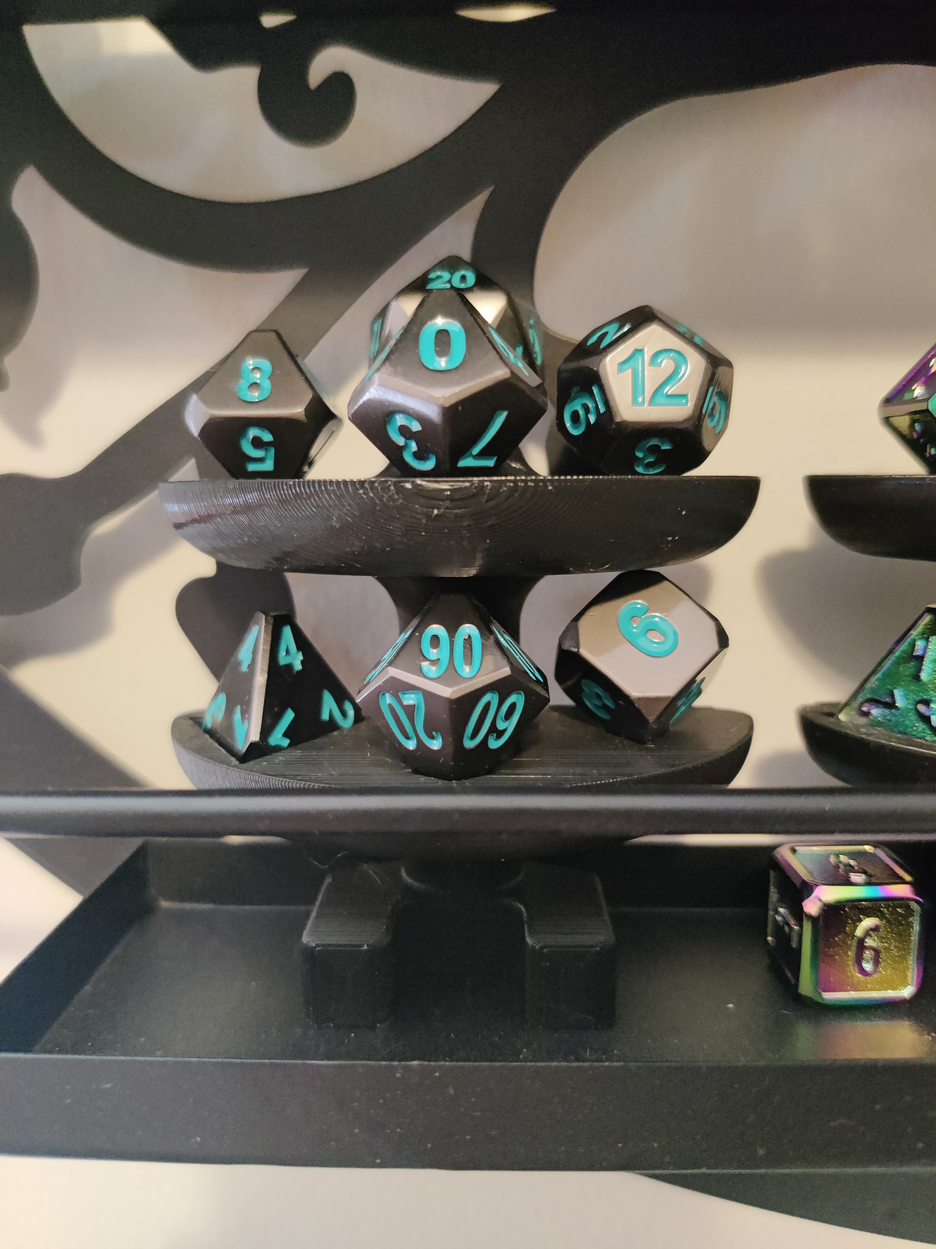 7 Dice Set Display
