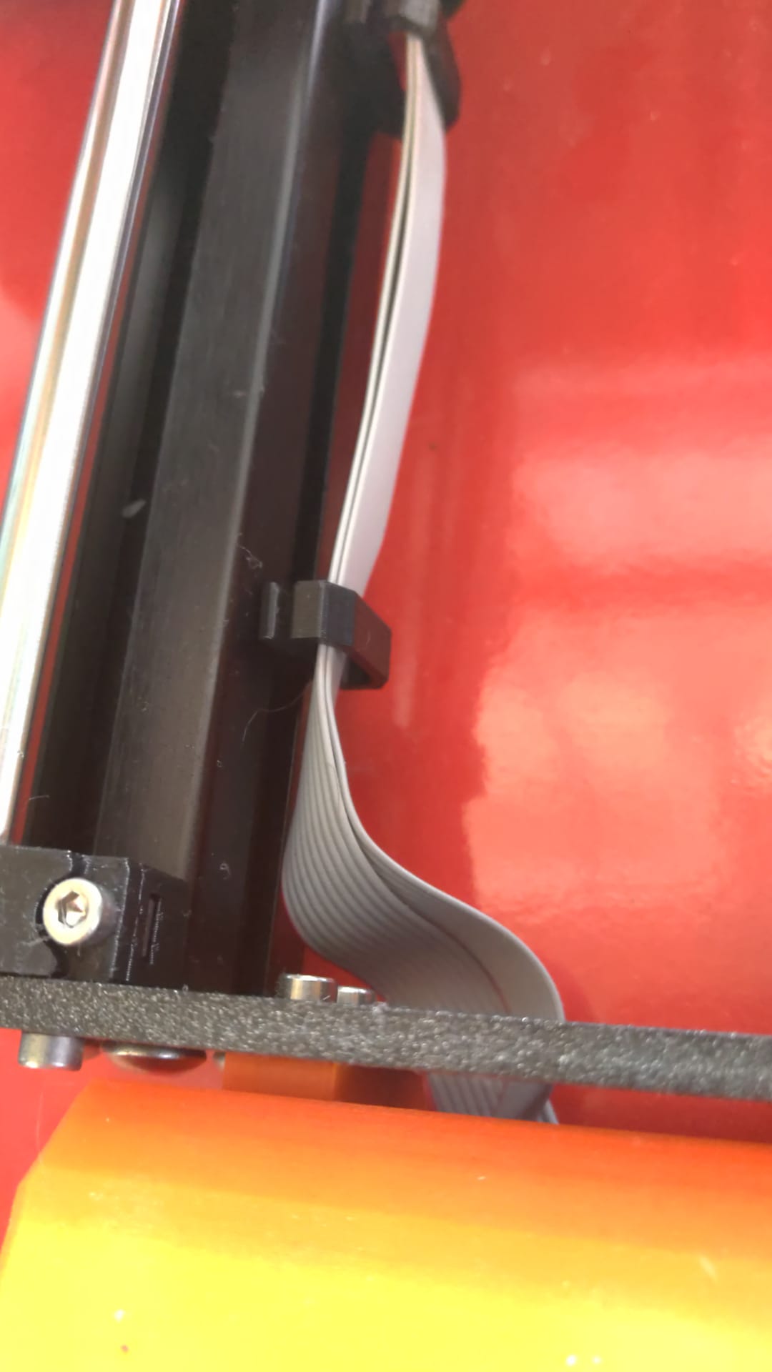 Prusa i3 MK4 / MK3 / MK3S / MK3S+ LCD flat cable clip V2 (Improved)