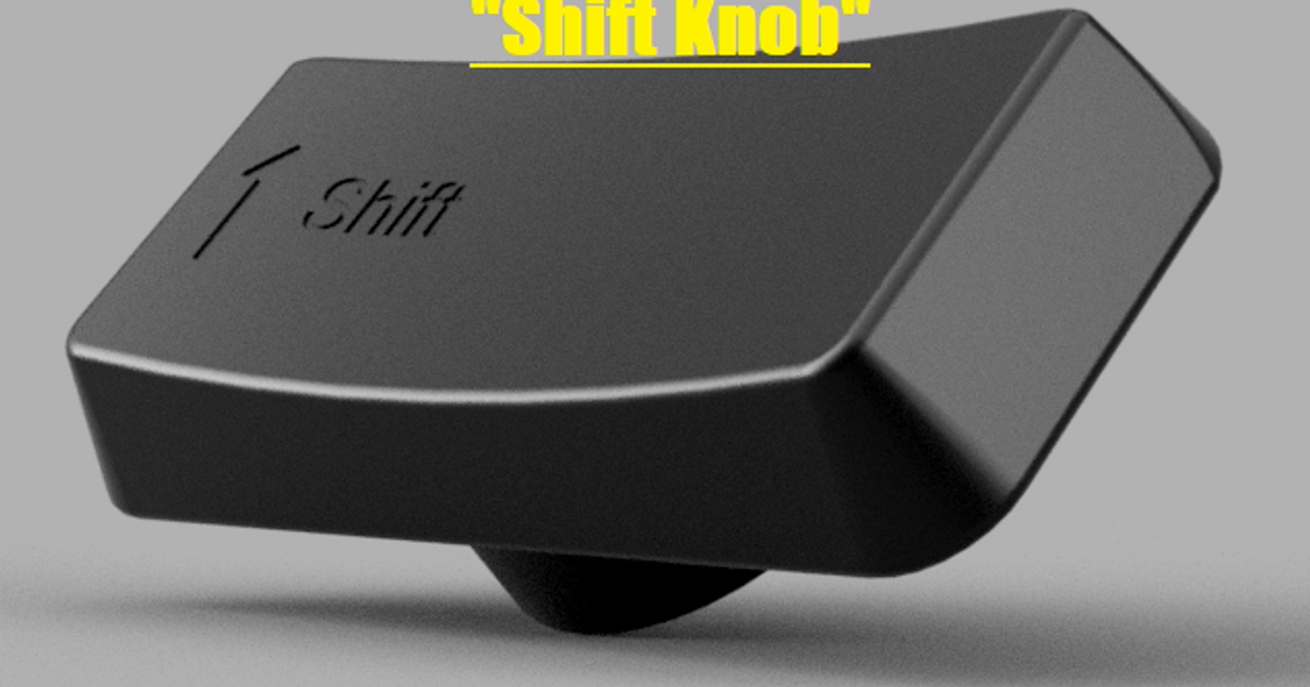 Shift Knob (Control Knob) by Andy E Download free STL model